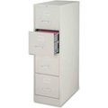 Sp Richards Lorell® 4-Drawer Heavy Duty Vertical File Cabinet, 18"W x 26-1/2"D x 52"H, Gray LLR60199